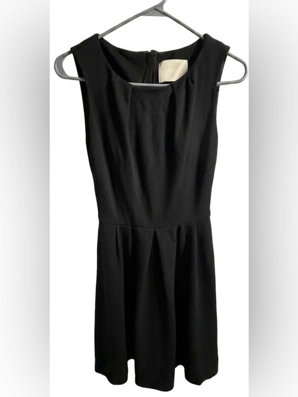 Authentic JASON WU Collection Black Structured Pleated Cocktail Dress XXS 00
